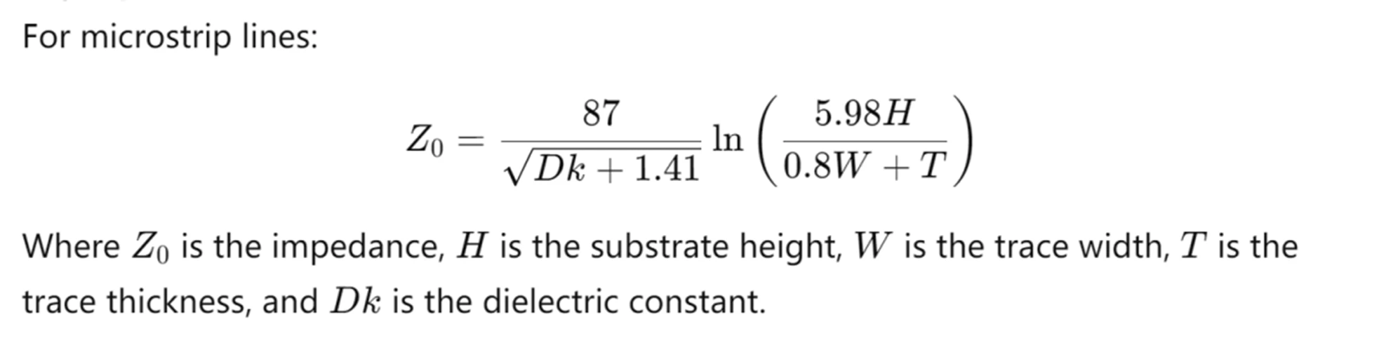 Microstrip Lines