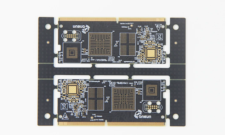 Black Soldermask 4 Layer Goldfinger PCB